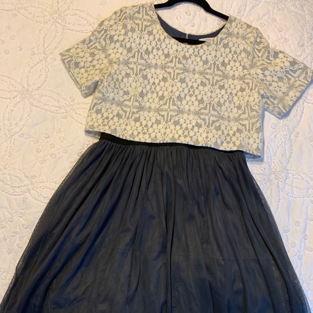 Anthropologie Lace and Chiffon Weston dress.